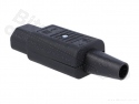 Plug C13 female 230V AC / 10A for mounting on wire